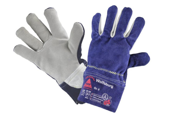 Hase Safety WOLFSBURG, 5-Fg Gants de sécurité en cuir intégral, taille : 10, UE : 6 paires, 850100-10