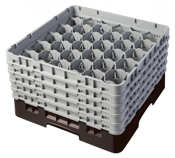 Panier de lavage Cambro 30 compartiments Camrack® 25,7 cm Marron, SU: 2 pièces, 30S958167