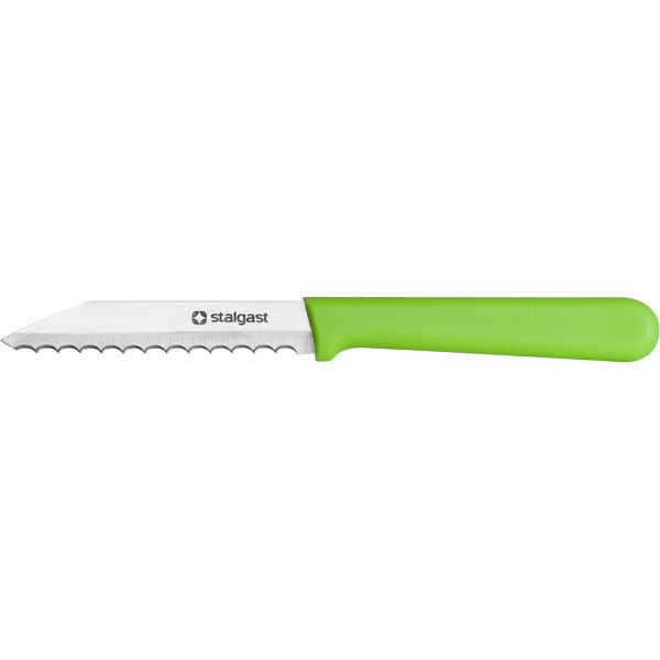 Couteau à pain Stalgast, HACCP, manche bleu foncé, lame acier 8,5 cm, MS0804085