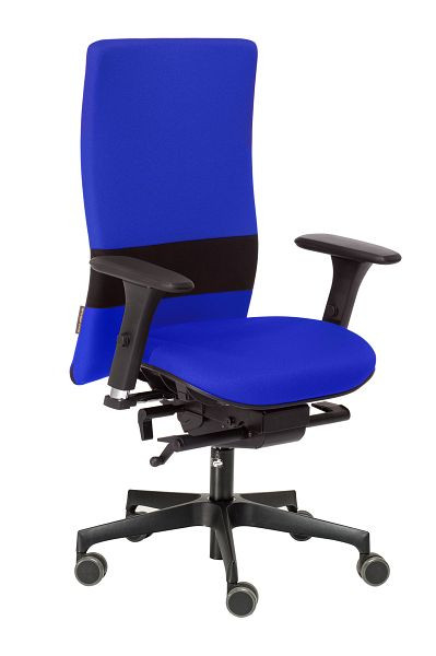 Chaise de bureau pivotante nexxtoffice Vita-Q avec accoudoirs 3D, base en polyamide, roulettes dures, Navassa, V-Q5-MA-HR-KN-Nav