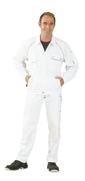 Veste avec ceinture Planam Canvas 320, blanc pur/blanc pur, taille 110, 2112110