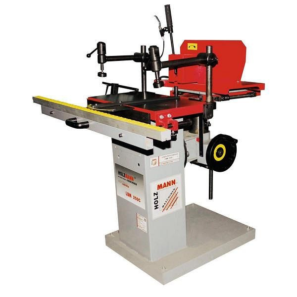 Perceuse de trous longs Holzmann avec règle de grille, largeur de perçage maximale : 250 mm, LBM250C_400V