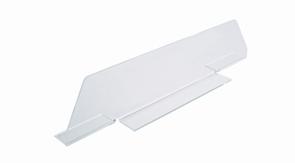 Cloison de comptoir Schneider en PMMA acrylique, largeur 700 mm x hauteur 170 mm, transparente, 172700