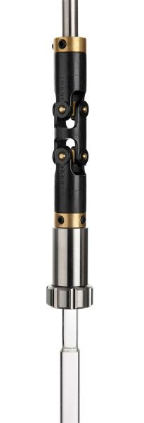 Joint de cardan double en plastique Rettberg, Ø 8 mm, pour tiges en verre, 107000275