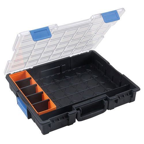 Bedrunka+Hirth Flex-Box en plastique avec 7 compartiments, dimensions en mm (LxPxH) : 440 x 355 x 76, 04.KK454200