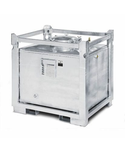 Réservoir DENIOS ASF, double paroi, volume 1000 litres, galvanisé à chaud, 117-961
