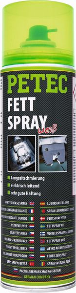 Petec graisse en aérosol, blanc, 500 ml, unité: 6 pièces, 70250