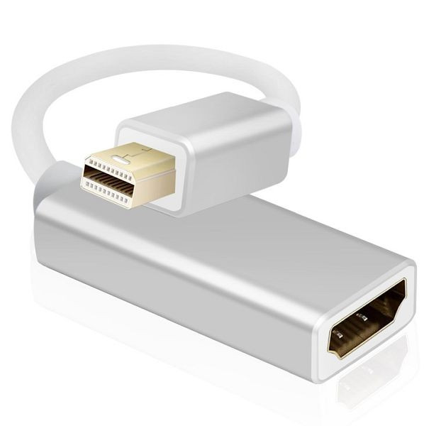 Câble adaptateur Helos, fiche mini DisplayPort/prise HDMI, PREMIUM 4K, argent, 288488