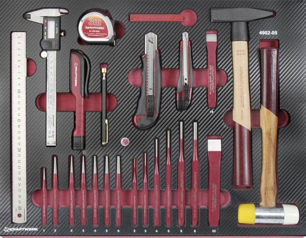 Kraftwerk 41 pièces Ensemble d'outils d'impact/mesure/coupe, 4902-05