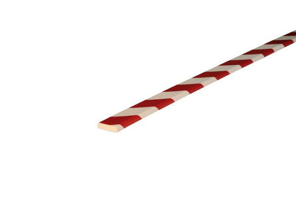 Protection de surface Knuffi, profil d'avertissement et de protection type F, rouge/blanc, 1 mètre, PF-10115