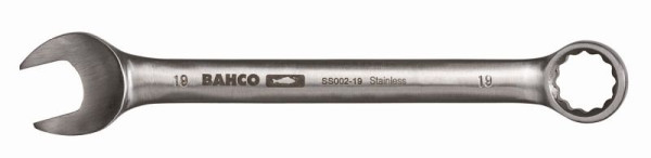 Clé mixte Bahco, acier inoxydable/inox, magnétique, coudée à 15°, SW 11 mm, SS002-11