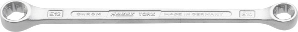 Clé polygonale double Hazet TORX®, profil extérieur TORX®, E10, E12, 609-E10XE12