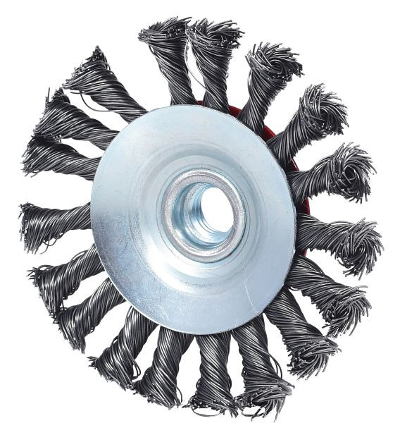 KS Tools brosse ronde en fil d'acier en forme de cône 0,5 mm, diamètre 100 mm, 340.0048