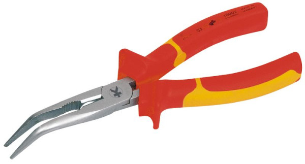 Pince à bec effilé (pince téléphonique) de sécurité Kraftwerk KW high-tech VDE 1000 V, coudée à 45°, 205 mm, 4216-205
