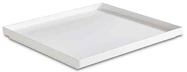 Plateau APS GN 1/2 -ASIA PLUS-, 32,5 x 26,5 cm, hauteur : 3 cm, mélamine, intérieur : blanc, brillant, extérieur : blanc, mat, 15450