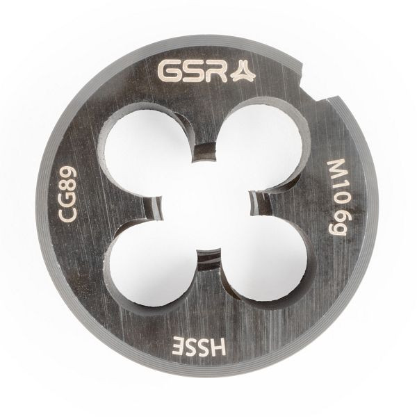 Filière GSR DIN EN 22568 (DIN 223) filetage métrique à droite HSSE-VAP M 10, 00409230