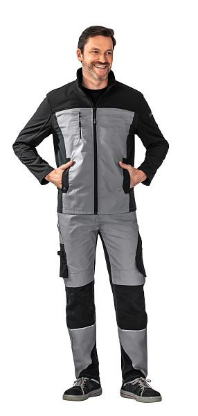 Veste hybride homme Planam Norit, zinc/noir, taille 54, 6506054