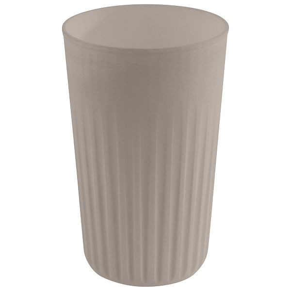 Gobelet réutilisable APS -TO GO-, Ø 8,5 x 13,5 cm, 400 ml, polypropylène, moka, avec came d'empilage (sans couvercle), paquet de 48, 66911