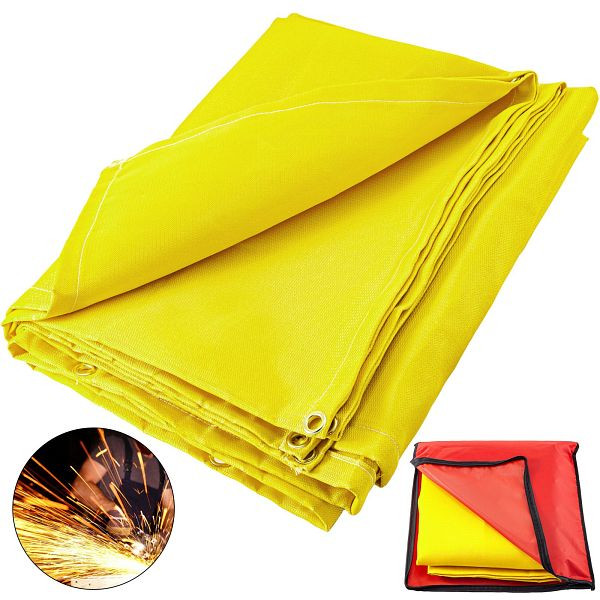 VEVOR – couverture de soudage pour pont de soudage, 6' x 10', accessoires de soudage, tissu de protection thermique jaune, HT10X10GD00000001V0