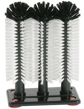 Brosses en verre Contacto 3x24 cm sur plaque plastique, 5888/324