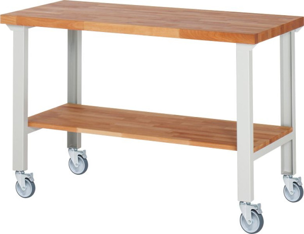 Etabli mobile RAU 7000-7, 1500x700x1000mm, 4 roulettes pivotantes, 05-7000-7-157B4S4.12