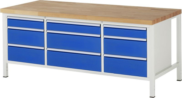 Etabli RAU série 8000 - modèle 8753, L2000 x P900 x H840-1040 mm, 13-8753A2-209B4H.11