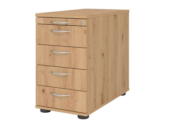 Conteneur sur pied Hammerbacher 80cm, 4 tiroirs, serrure BM Asteich, VSC50/R/R/BM