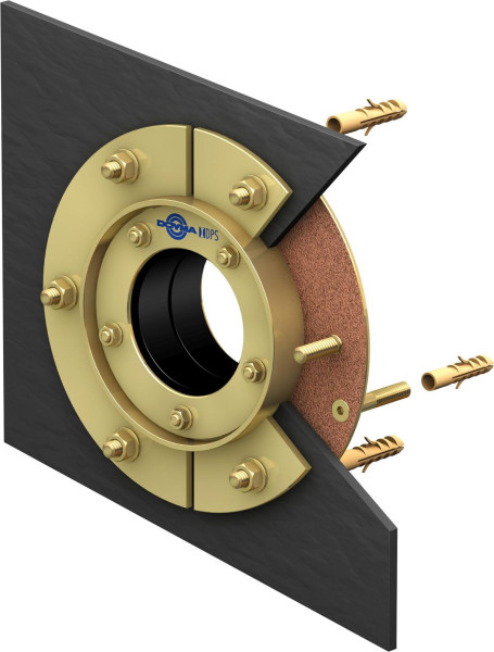 DOYMA Curaflex insert d'étanchéité C/2/SD/5 avec DPS DN 200, pour 125,0 - 135,0 GGV/poncé/EPDM, 103512520050