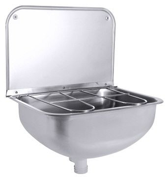 Évier Contacto avec support de rangement avec robinet de fond, avec console, 4006/430