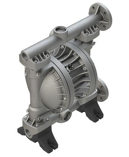 Pompe à air comprimé à double membrane DENIOS, ATEX, 2'', en aluminium / NBR, 287-097