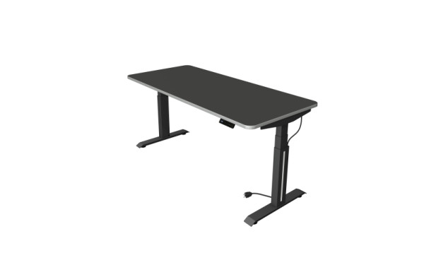 Kerkmann Move Professional table assis/debout, L 1800 x P 800 mm, réglable en hauteur électriquement de 640 à 1290 mm, anthracite, 10070713
