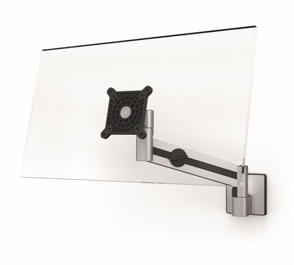 Support d'écran DURABLE avec bras pour 1 écran, montage mural, argent, 509023