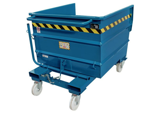 Sall Conteneur basculant LTL polyvalent en acier, 135 x 107 x 104 cm, bleu, LT0750B