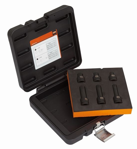 Bahco 1/2" XZN Jeu de 6 douilles de frein à chocs BBR201P6