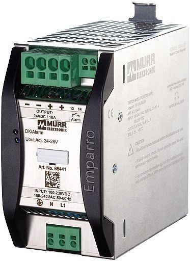 ELMEKO Alimentation à découpage Emparro 10A (85441), monophasée, 100-240 V AC / 24-28 V DC, 10 A, 42 10A 500