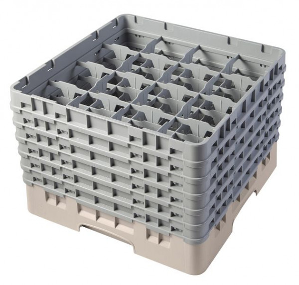 Panier de lavage Cambro 16 compartiments Camrack Beige, SU: 2 pièces, 16S1114184