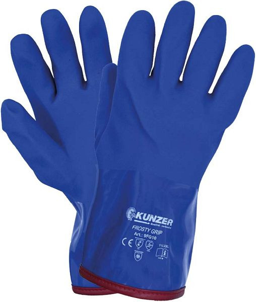 Kunzer FROSTY GRIP - taille : gants de travail unis, paquet de 10 paires, 9FG10