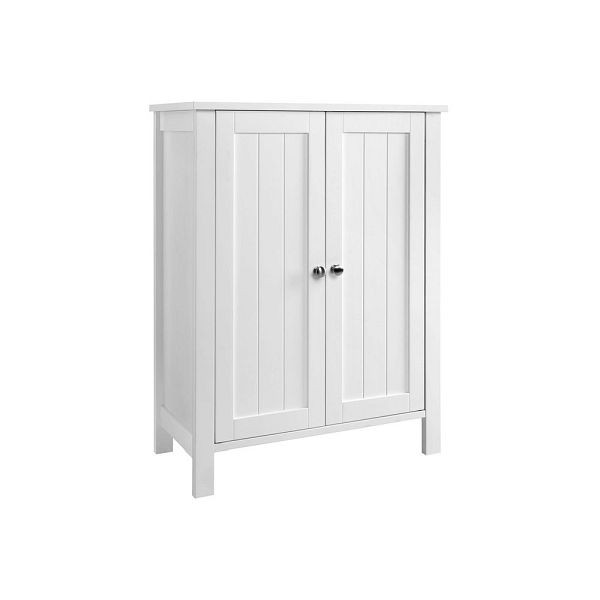 VASAGLE meuble de salle de bain avec double porte blanc, BCB60W
