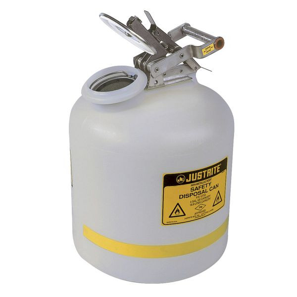 Conteneurs de sécurité Justrite pour l'élimination des liquides 1476, 30,5 cm x 37,5 cm, blanc, JCN12751WH