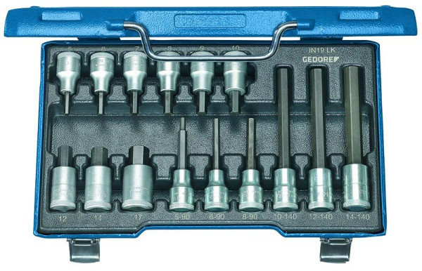 GEDORE jeu de tournevis 1/2" 15 pièces 5-17 mm, 6129360