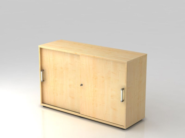 Hammerbacher armoire à portes coulissantes 2OH 120cm poignée chromée érable/érable, 120x40x74,8 cm (LxPxH), V1752S/3/3/CE