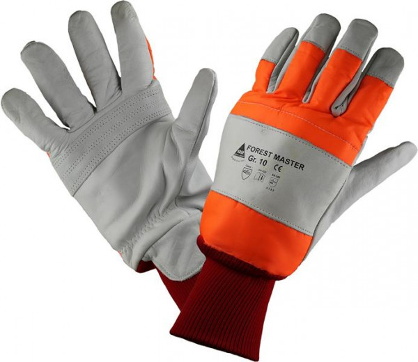 Hase Safety FOREST MASTER I, gants d'opérateur de tronçonneuse, cuir pleine fleur, taille : 10, 2933601