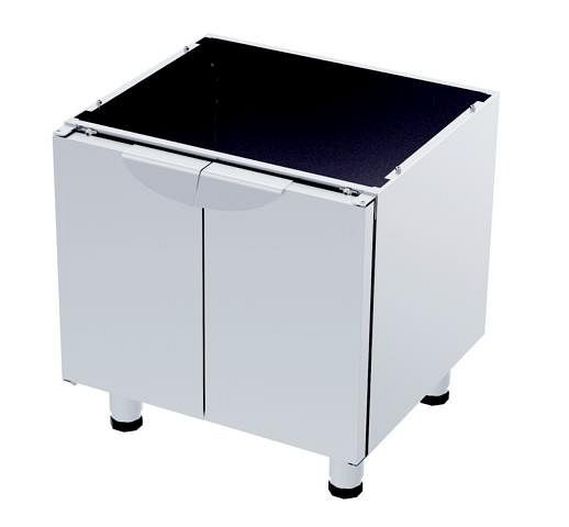 gel-o-mat Structure neutre en acier inoxydable, avec portes battantes, pieds réglables en hauteur, paroi arrière, structure pour GO Cook 600, CS6060