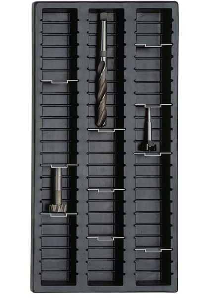 Insert de plateau KLW en plastique, largeur 300 mm x profondeur 446 mm, largeur de plateau: 68 mm, 15 / 45-30-70