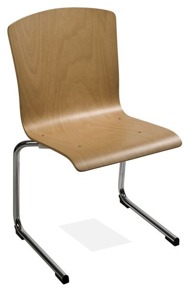 Chaise empilable Kaiser-Sitzmöbel cantilever KS28FG-N3, forme : N3, avec patins en feutre pour parquet, UE : 6 pièces, KS28FG-N3