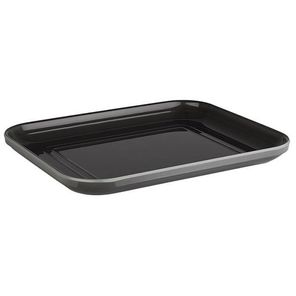 Plateau APS GN 1/2 -EMMA-, 32,5 x 26,5 cm, hauteur : 3 cm, mélamine, gris, 85124