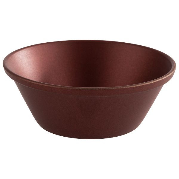 Bols à trempette APS, lot de 6, Ø 6 x 2,5 cm, 40 ml, acier inoxydable, rouge cuivre, 40722