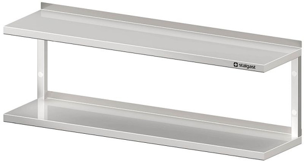 Étagère murale double Stalgast avec équerres, 600x300x390 mm, soudée, VWB06305