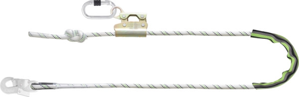 Longe Kratos en corde kernmantel pour le positionnement sur le lieu de travail avec raccourcisseur de corde longueur maximale 4 m, FA4090340