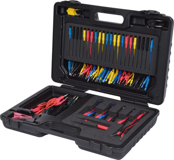 KS Tools Jeu de câbles de test et de mesure de diagnostic principal 12/24 V, 92 pièces, 150.0950